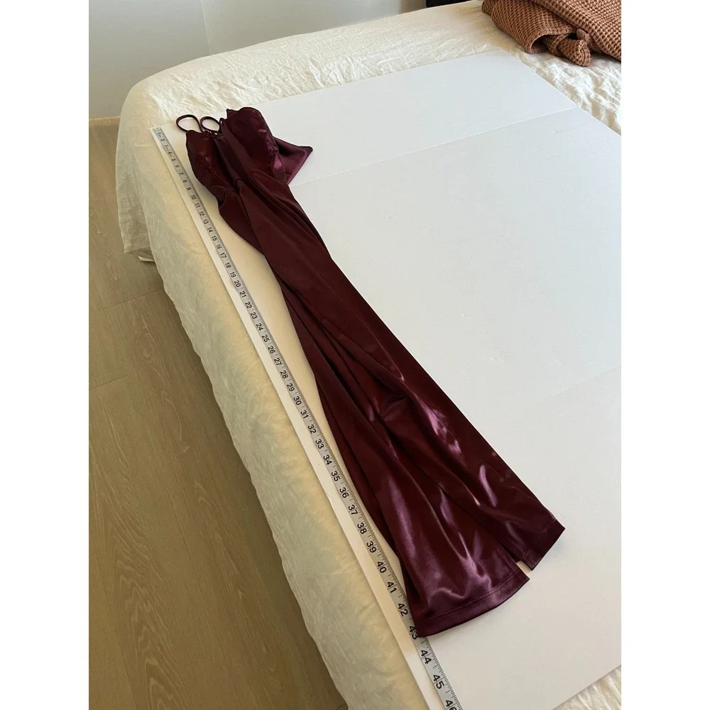 Whimsigoth Wedding Guest Cowl Neck Womens Midi Dress M Purple Rhinestone Studded